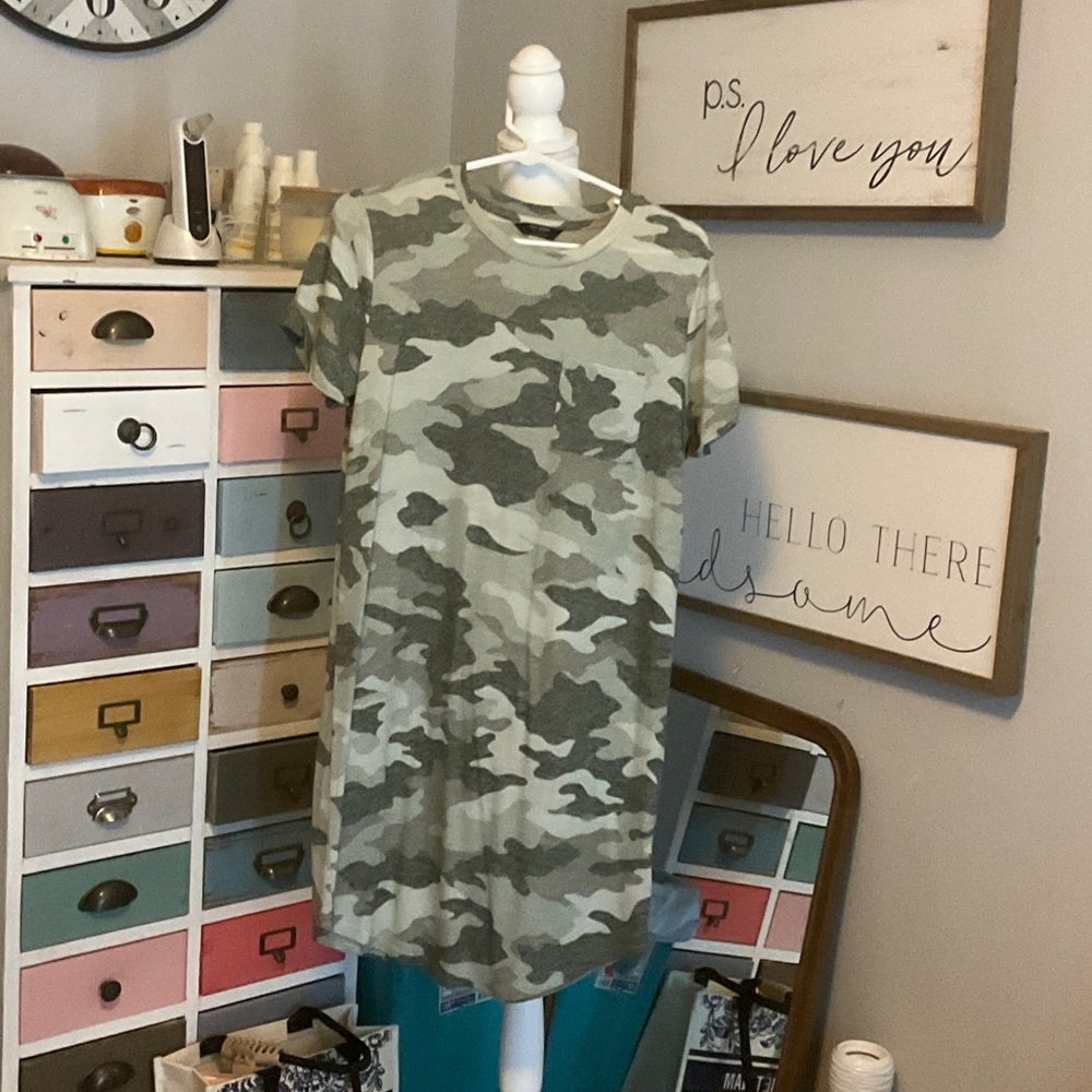 Camouflage T-Shirt Dress